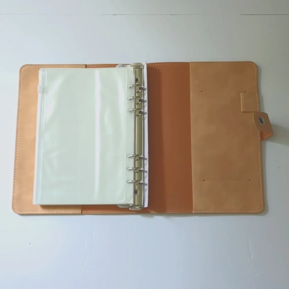 Amazon Faux Leather A5 Binder Card Holders Zip Up Plastic Pouch Pen Holder New